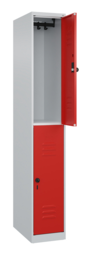 C+P Armoire vestiaire à deux niveaux Classic Plus, largeur de compartiment 300 mm