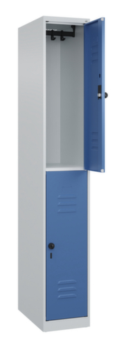 C+P Armoire vestiaire à deux niveaux Classic Plus, largeur de compartiment 300 mm