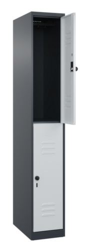 C+P Armoire vestiaire à deux niveaux Classic Plus, largeur de compartiment 300 mm