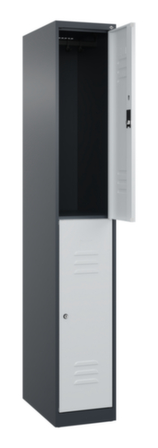 C+P Armoire vestiaire à deux niveaux Classic Plus, largeur de compartiment 300 mm