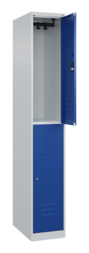 C+P Armoire vestiaire à deux niveaux Classic Plus, largeur de compartiment 300 mm