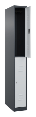 C+P Armoire vestiaire à deux niveaux Classic Plus, largeur de compartiment 250 mm