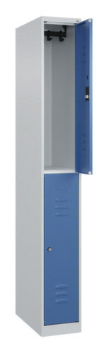 C+P Armoire vestiaire à deux niveaux Classic Plus, largeur de compartiment 250 mm