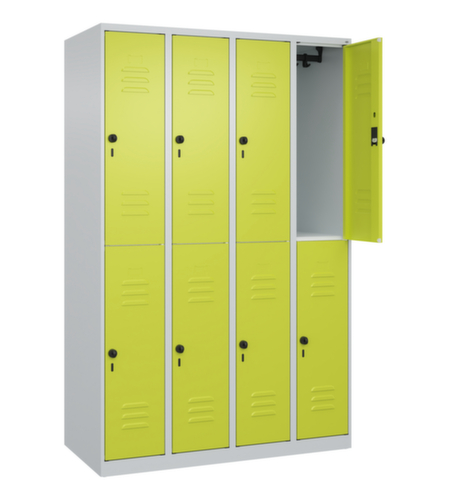 C+P Armoire vestiaire à deux niveaux Classic Plus, largeur de compartiment 300 mm