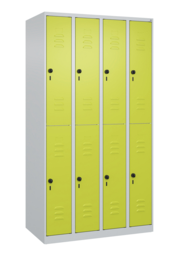 C+P Armoire vestiaire à deux niveaux Classic Plus, largeur de compartiment 250 mm