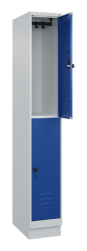 C+P Armoire vestiaire à deux niveaux Classic Plus, largeur de compartiment 300 mm