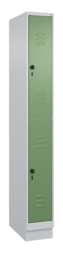 C+P Armoire vestiaire à deux niveaux Classic Plus, largeur de compartiment 250 mm