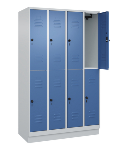 C+P Armoire vestiaire à deux niveaux Classic Plus, largeur de compartiment 300 mm