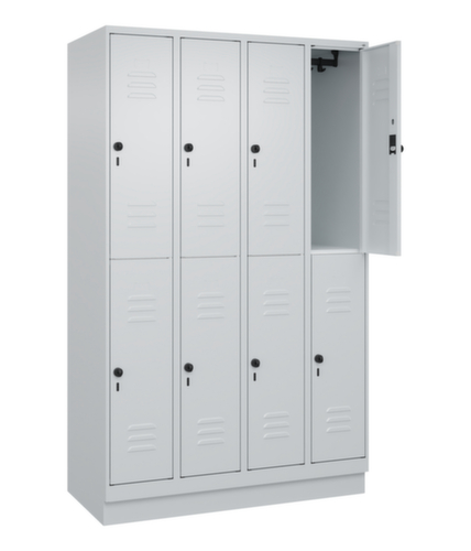 C+P Armoire vestiaire à deux niveaux Classic Plus, largeur de compartiment 300 mm