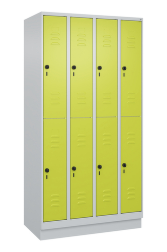 C+P Armoire vestiaire à deux niveaux Classic Plus, largeur de compartiment 250 mm