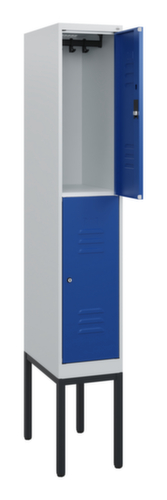 C+P Armoire vestiaire à deux niveaux Classic Plus, largeur de compartiment 300 mm