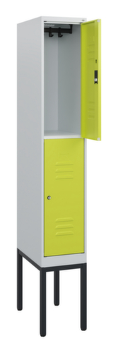 C+P Armoire vestiaire à deux niveaux Classic Plus, largeur de compartiment 300 mm