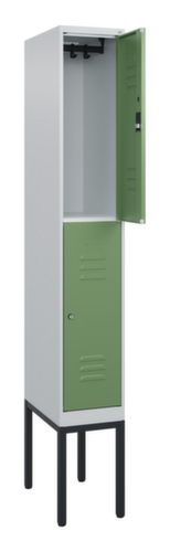 C+P Armoire vestiaire à deux niveaux Classic Plus, largeur de compartiment 300 mm