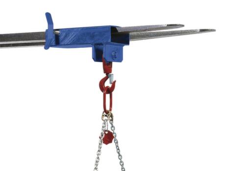 Crochet porte-charge avec 1 fourreau de fourche