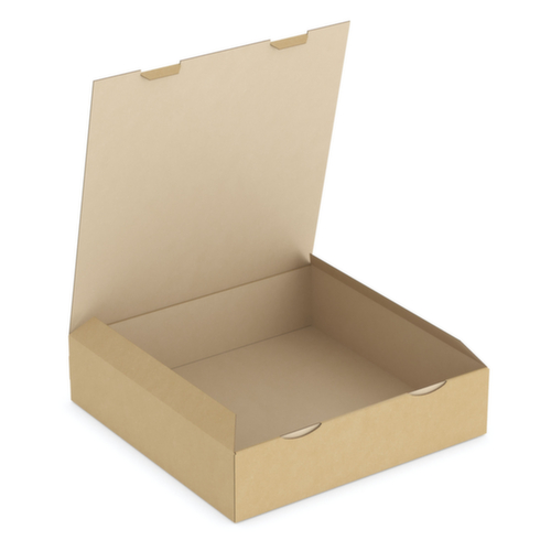 Caisse en carton ondulé 1 cannelure, 1 onde, 400 x 400 x 100 mm