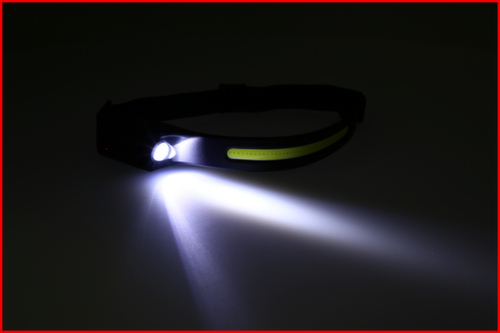 KS Tools 270° outdoor head torch with motion sensor