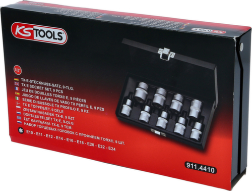 KS Tools 1/2" Torx-E socket set