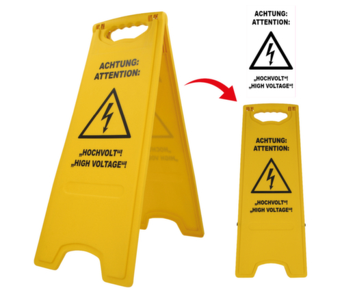 KS Tools stand with lightning symbol