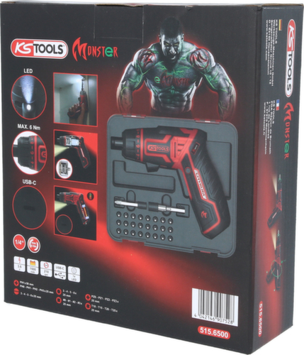 KS Tools eMONSTER 1/4" cordless bit screwdriver set