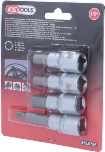 KS Tools OZ special aluminum rim socket set for multi-piece OZ rims