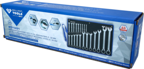 Brilliant Tools ratchet ring wrench set