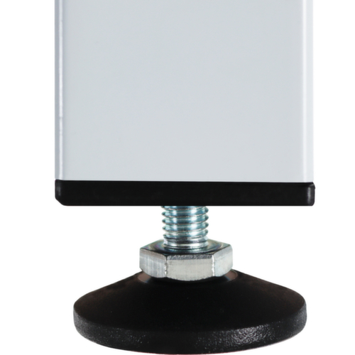 Établi avec plateau en hêtre massif, 3 tiroirs, 1 tablette, RAL7035 gris clair/RAL7016 gris anthracite