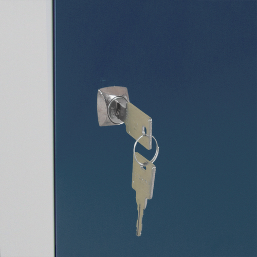 Établi avec soubassements, 2 armoires, RAL7035 gris clair/RAL7016 gris anthracite