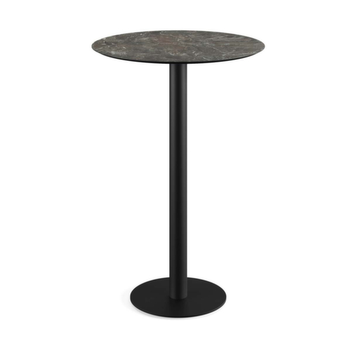 VEBA Table haute Essentials Urban, Ø 700 mm, panneau Galaxy Marble