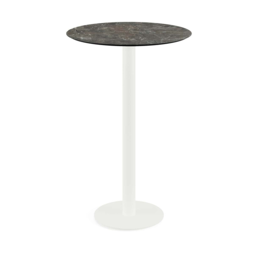 VEBA Table haute Essentials Urban, Ø 700 mm, panneau Galaxy Marble