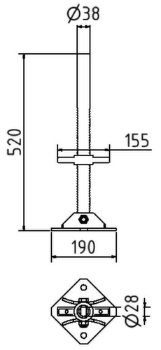 Schake Pieds pour dispositif d’installation