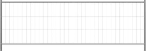 Schake Clôture mobile, hauteur x largeur 1200 x 3500 mm