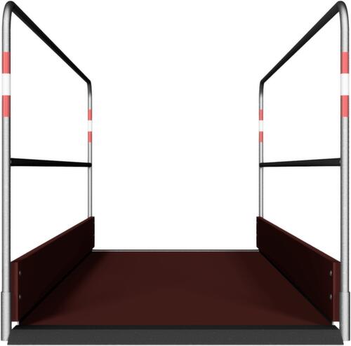 Schake Passerelle piétons avec plateforme en bois, longueur x largeur 3200 x 1000 mm