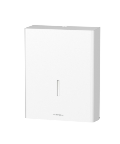 CWS Distributeur d'essuie-mains ObjectLine, acier inoxydable, RAL9003 blanc de sécurité