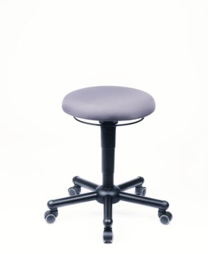 meychair tabouret pivotant Assistent Professional A19 avec revêtement en similicuir, assise gris, 5 roulettes pivotantes