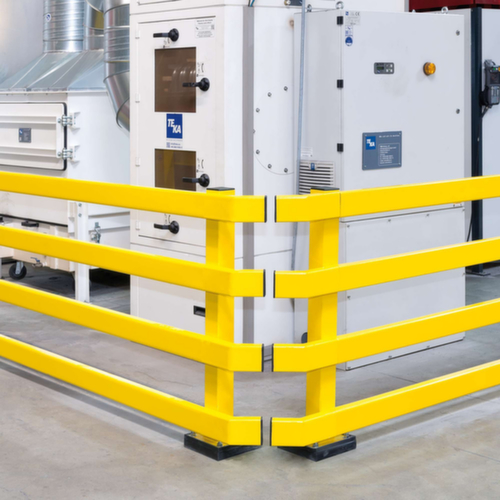 Moravia Montants BLACK BULL XL pour rambarde de protection anticollision, montant, hauteur x largeur 1000 x 80 mm