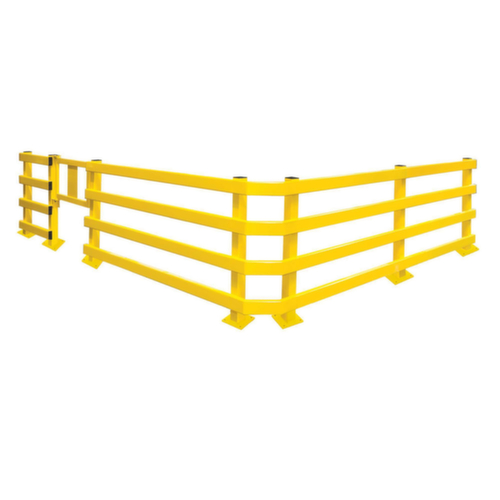 Moravia Montants BLACK BULL XL pour rambarde de protection anticollision, montant, hauteur x largeur 1000 x 80 mm