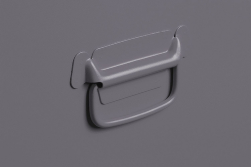 stumpf Poubelle ABF Mod. 1 avec 2 trappes d'insertion, 95 l, aluminium gris, couvercle aluminium gris