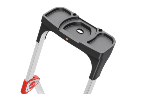 Hailo Échelle de plate-forme télescopique TopLine TL100, 3 - 5 marches larges