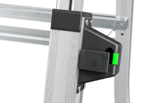 Hailo Échelle de plate-forme télescopique TopLine TL100, 3 - 5 marches larges