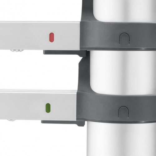 Hailo Échelle d'appui télescopique FlexLine T80 avec échelons