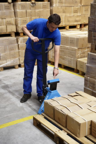 Chariot élévateur à berceau WH-D2000, 2000 kg force, caoutchouc/polyuréthane