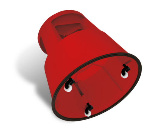 WEDO Marchepied sur roulettes, plastique, rouge