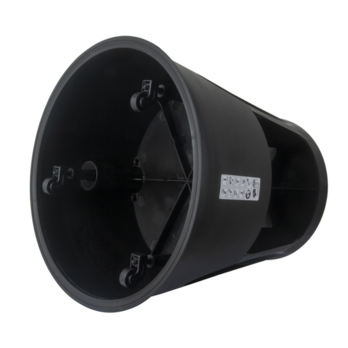 UDOBÄR Marchepied sur roulettes pour fortes sollicitations, plastique, RAL9005 noir foncé