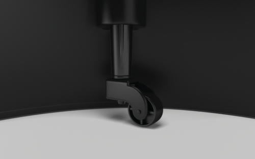 UDOBÄR Marchepied sur roulettes pour fortes sollicitations, plastique, RAL9005 noir foncé