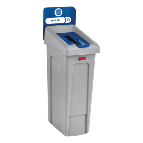 Rubbermaid Couverture Slim Jim® pour station de recyclage, bleu