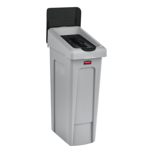 Rubbermaid Couverture Slim Jim® pour station de recyclage, noir