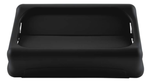 Rubbermaid Couvercle oscillant Slim Jim® pour collecteur de recyclage, noir
