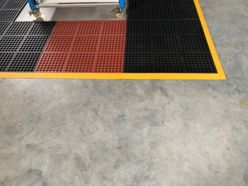 Revêtement de sol pour atelier TEC Rub, dalle, longueur x largeur 910 x 910 mm