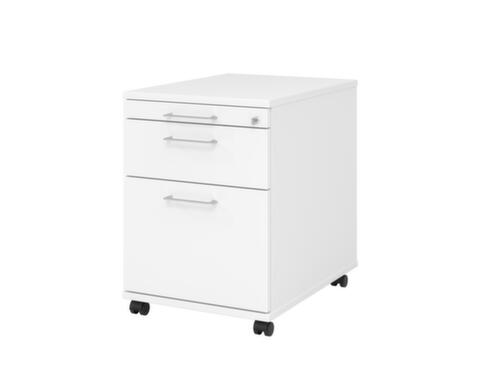 Caisson mobile Solid, 1 tiroir(s), blanc/blanc