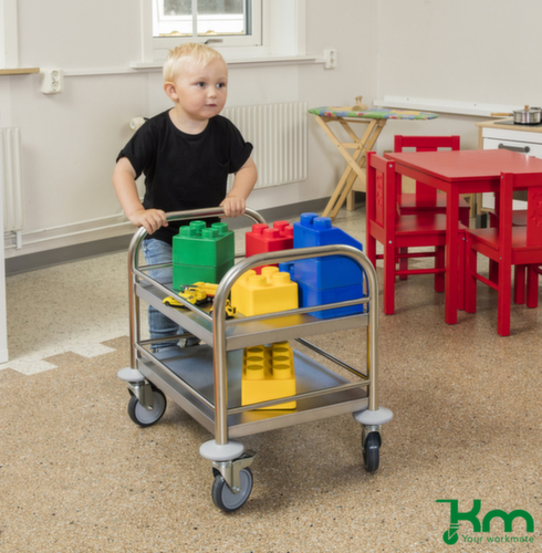 Kongamek Mini-chariot en acier inoxydable